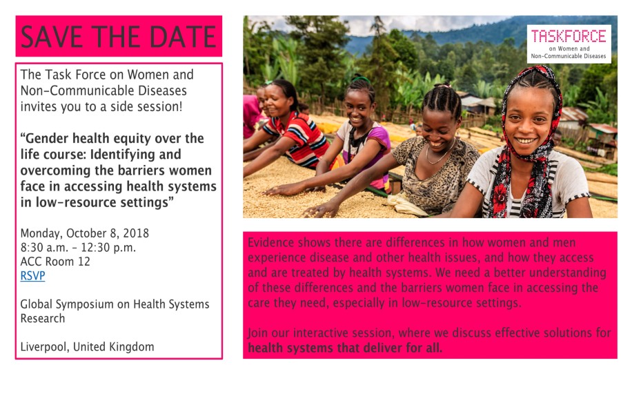 Gender health equity over the life course