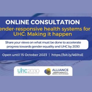 Gender-responsive health systems.